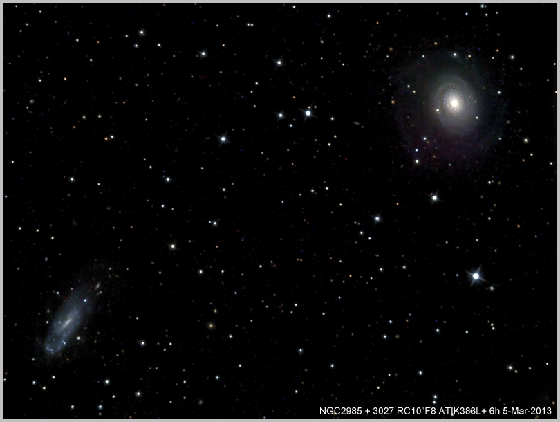 NGC2985 + 3027