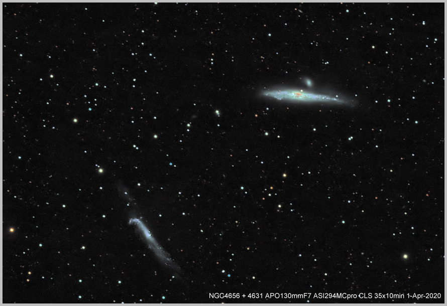NGC4656 + NGC4631